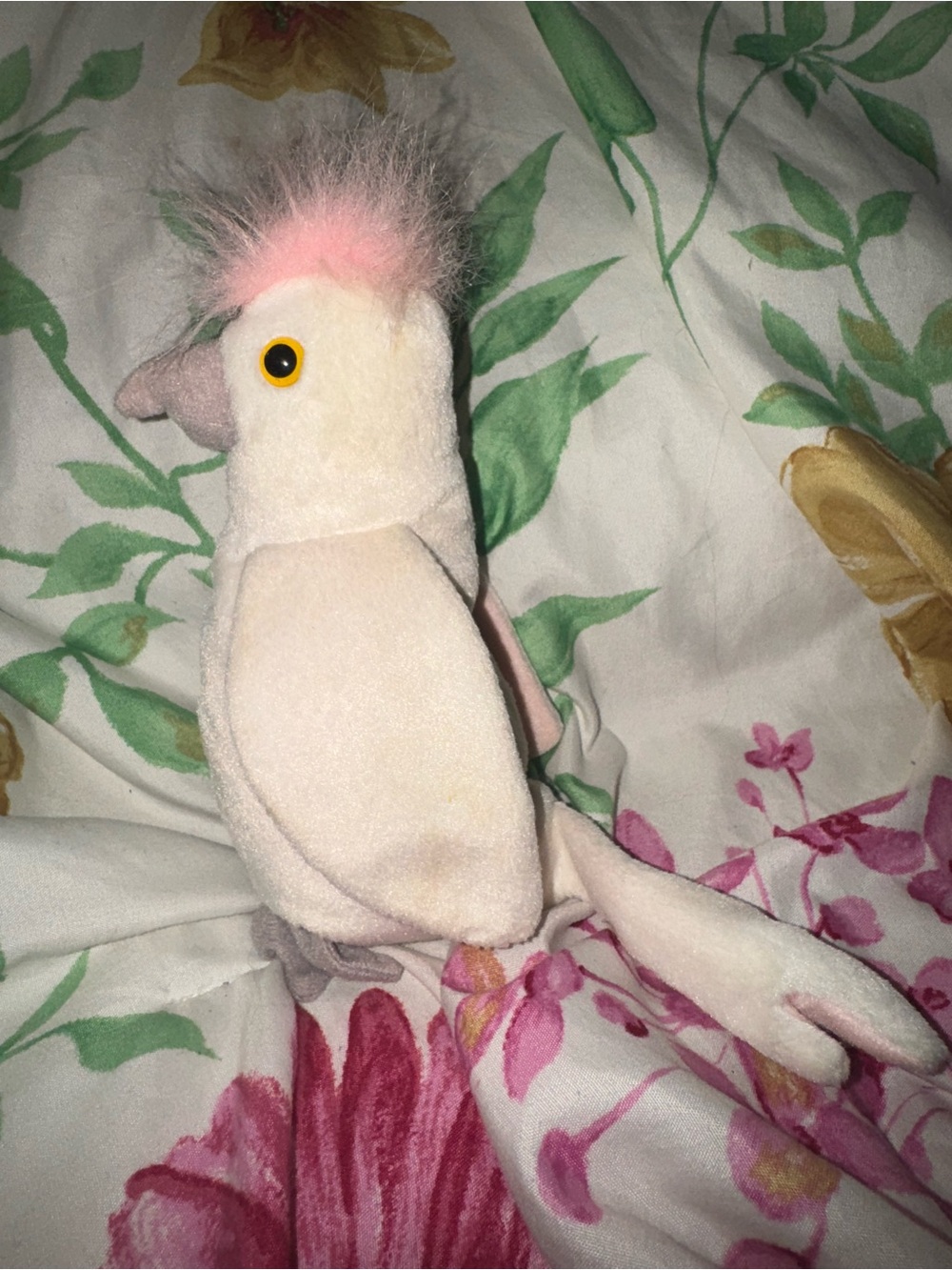 Ty Y2K Beanie Baby Cockatoo Plush